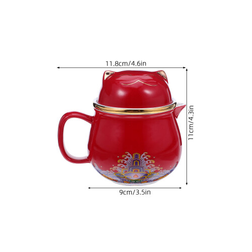 Conjunto De Bule Chinês De Porcelana Para Gongfu E Xícaras 1