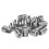 20 Pcs M6x1.0 M10x1.5 Stainless Steel Slotted Self Tapping Thread Inserts 10