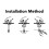 20 Pcs M6x1.0 M10x1.5 Stainless Steel Slotted Self Tapping Thread Inserts 3