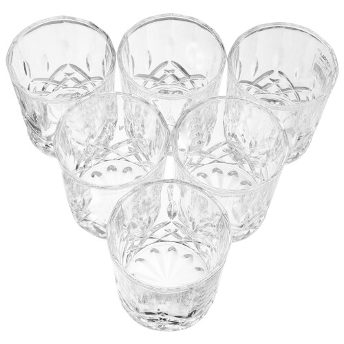 6 De Cristal Transparente Para E Uísque