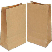 100 pieces small paper bags 21.5127cm, paper bags, brown paper bags for