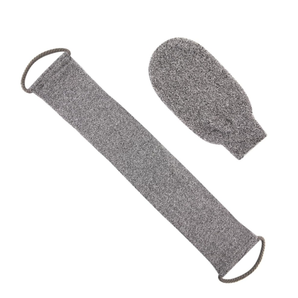 Bamboo Fiber Bath Towel Gloves Exfoliating Loofah Shower Scrubber For Bath And Shower Cleaning