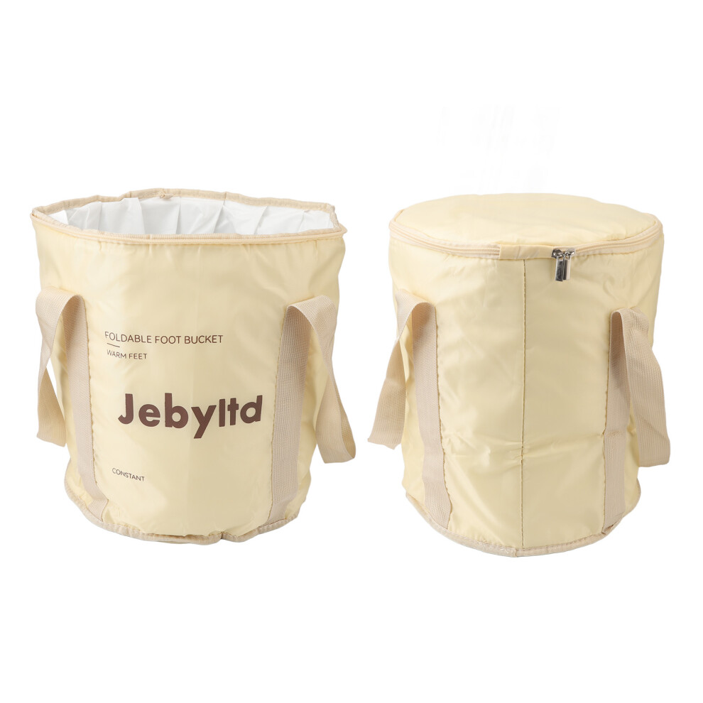 Portable Waterproof Foot Soaking Bath Bag, Champagne, 32cm x 37cm