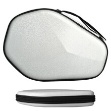 Table Tennis Paddle Bag With Smooth Zipper, Racket Bag, Reusable Protective Organizer, Silver Color