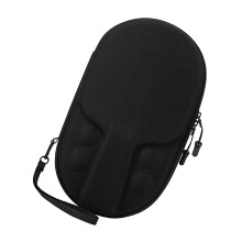 Table Tennis Paddle Case Waterproof Bat Holder Water-Resistant Organizer For Indoor Outdoor Use Stadium School Black