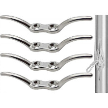 Boat Cleat Mooring Cleat Blind Hook Cleat Mast Rope Cleat Stainless Steel Boat Rope Cleat for Awnings Rope Yacht Dock Deck Base Marine Boat Tie Down A