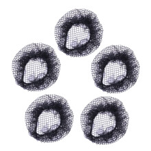5pcs Elegant Dance Bun Net Cover Reusable Mesh Hair Net for Women Ballet Dance Skating Gymnastics Wedding Secure Updo