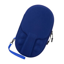 Table Tennis Bag Hard Shell Paddle Bag Scratch-Resistant Protector for School Training Indoor Outdoor Blue