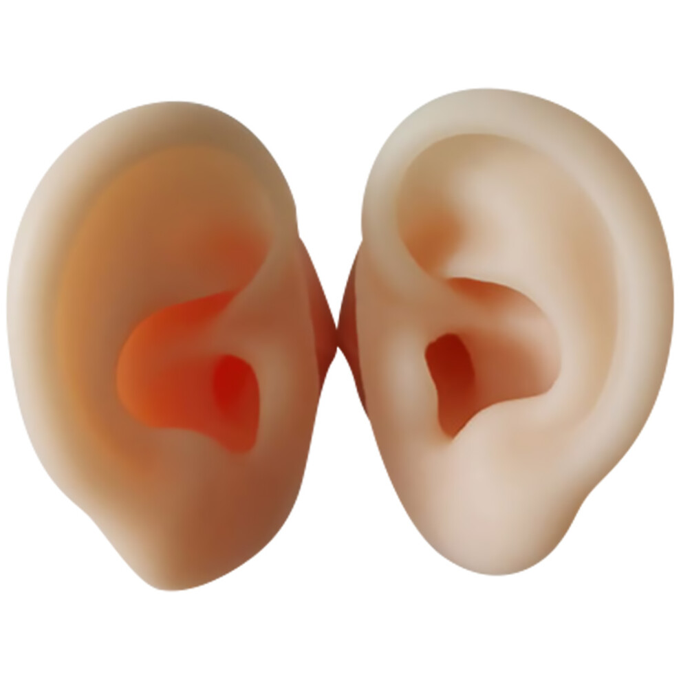Inoomp 1 Pair Silicone Ear Models For Visible Ear Cleaning Practice