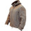 (M,Khaki)Men's Tactical Fleece Jacket Warm Military Hooded Combat 2