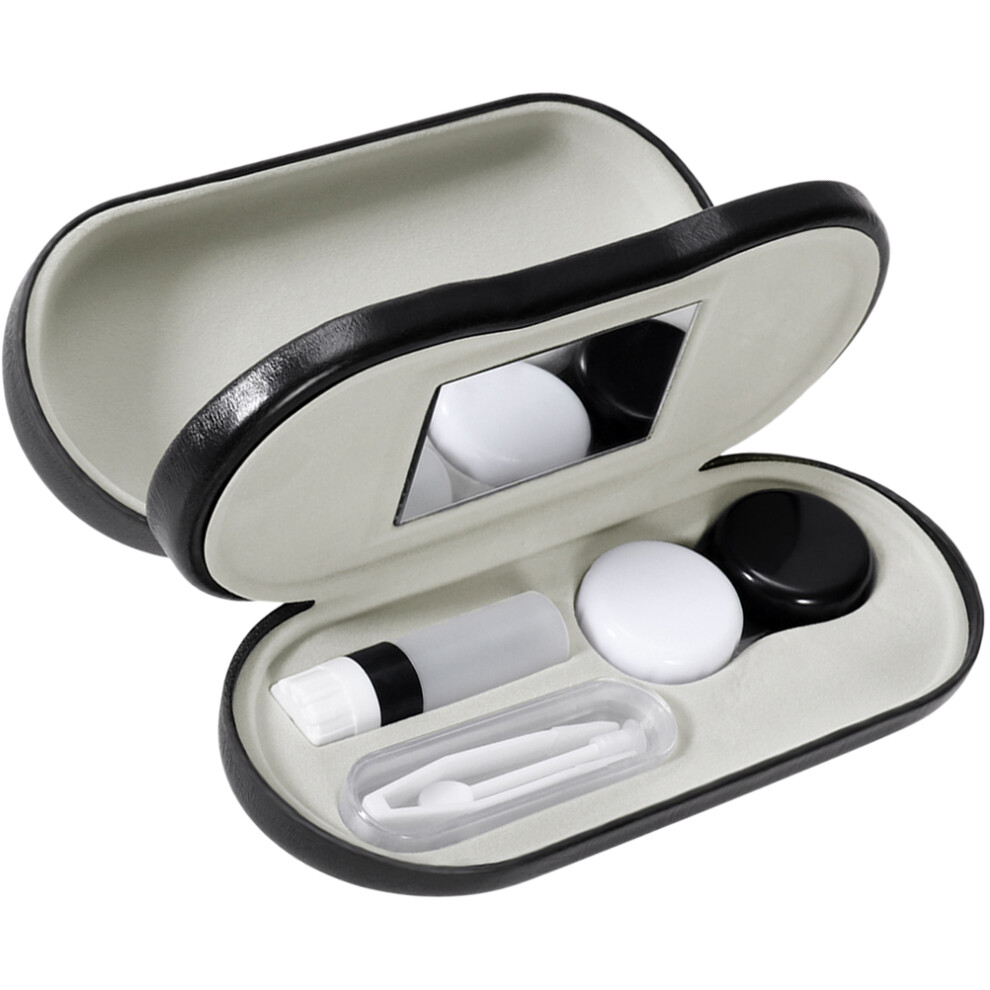 Inoomp 2 Sets Double Layer Glasses Case Portable Lens Organizer