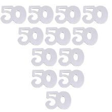 1800 Pcs 45g Silver Confetti For 50Th Birthday And Wedding Anniversary