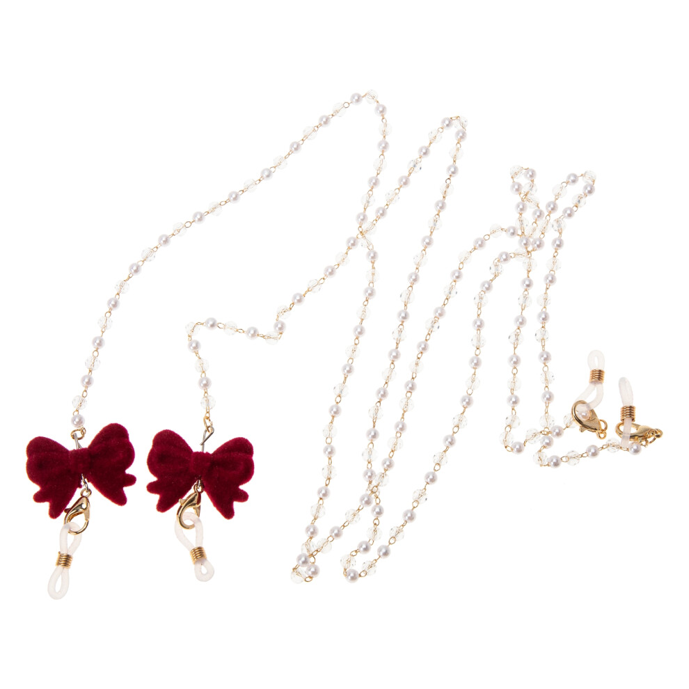 Inoomp 4 Pcs Anti Lost Glasses Mask Chains With Pearls