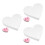 3Pcs Foam Heart Shaped Cake Dummy Model For Baking 10
