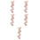 5Pcs Pu Numbered Stitch Marker Chain For Knitting Crocheting 7