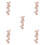 5Pcs Pu Numbered Stitch Marker Chain For Knitting Crocheting 5