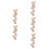 5Pcs Pu Numbered Stitch Marker Chain For Knitting Crocheting 10