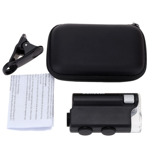 Cellphone Clip-On Microscope With Led Portable Magnifier 2