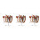 6 Pcs Clear Acrylic Headband Storage Stands For Hair Accessories 4