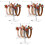 6 Pcs Clear Acrylic Headband Storage Stands For Hair Accessories 3