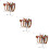 6 Pcs Clear Acrylic Headband Storage Stands For Hair Accessories 9