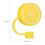 36 Pcs Silicone Straw Tips Cover Fruit Shape Reusable Lids 3