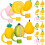 36 Pcs Silicone Straw Tips Cover Fruit Shape Reusable Lids 2