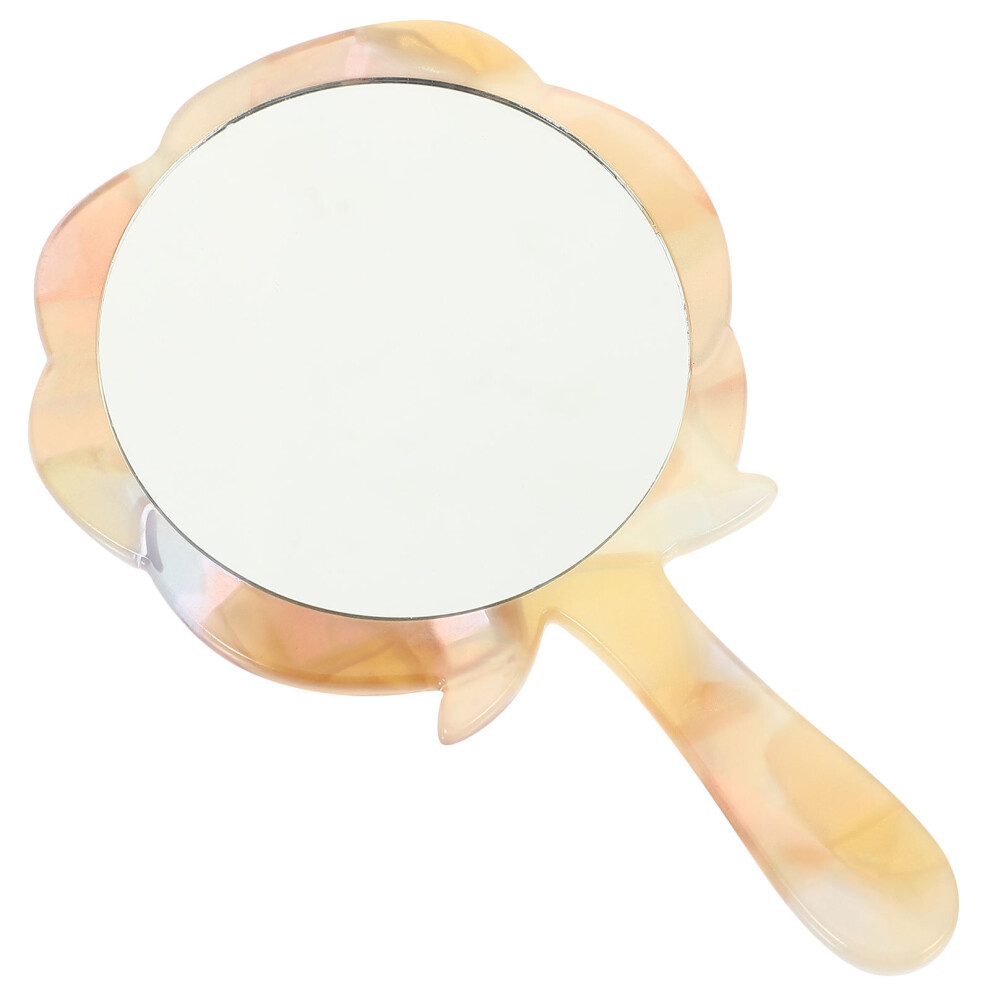 Artibetter 5Pcs Flower Shaped Small Compact Travel Makeup Hand Mirror