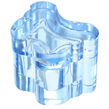 2Pcs Nail Art Dish With Lid Crystal Glass Bowl Manicure Tool