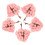 10Pcs Pink Miniature Simulation Cherry Blossom Tree Model for Diorama 2