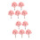 10Pcs Pink Miniature Simulation Cherry Blossom Tree Model for Diorama 9