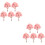 10Pcs Pink Miniature Simulation Cherry Blossom Tree Model for Diorama 8