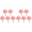 10Pcs Pink Miniature Simulation Cherry Blossom Tree Model for Diorama 4