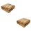 2 Pcs Vintage Style Wooden Storage Box For Gift Packing 6
