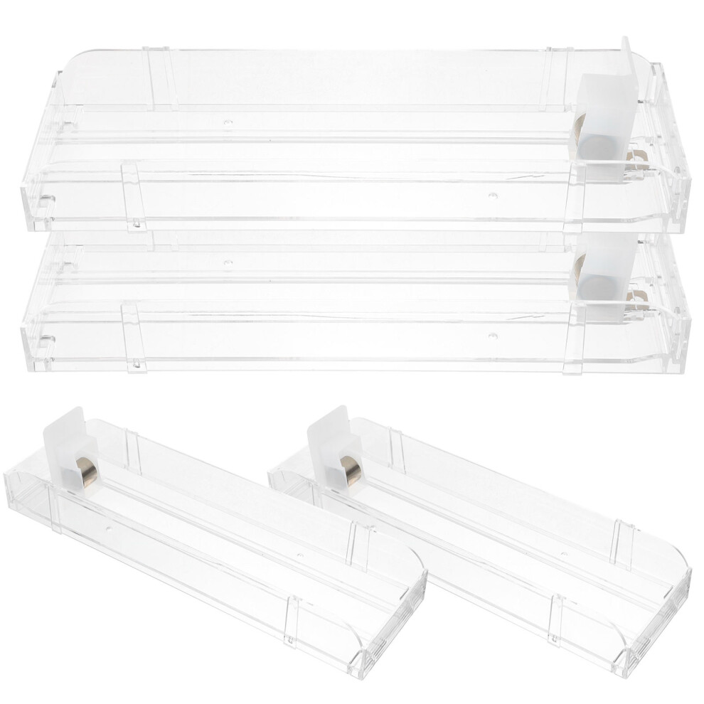 Aboofan 4Pcs Clear Auto-Push Display Rack Case