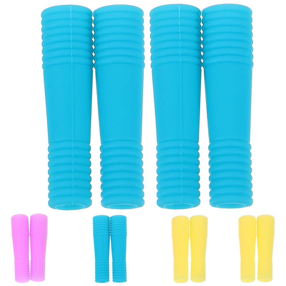 Aboofan 24 Pairs Nail Art Cuticle Scissors Silicone Handle Covers
