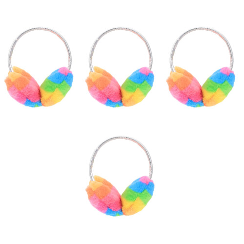 4Pcs Comfortable Plush Ear Muffs Winter Ear Protection Cover 2