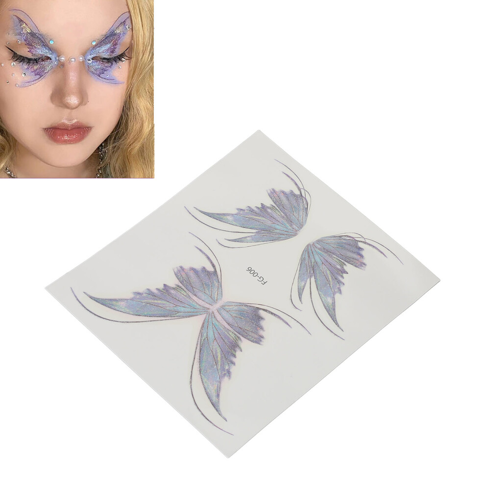Colorful Glitter Facial Tattoo Sticker Temporary Body Art DIY Decoration