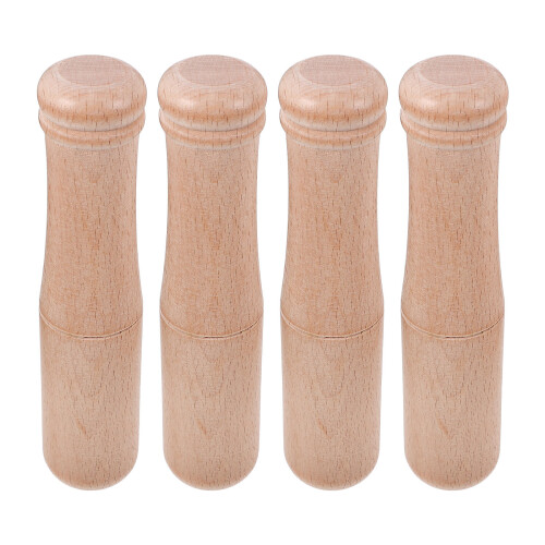 12 Pcs Wooden Pestle Garlic Crusher Ginger Multi Use Tool