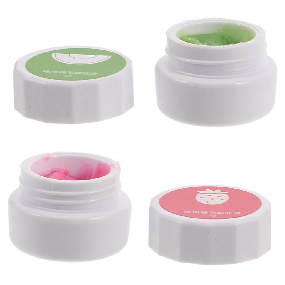 Villcase Cream 2Pcs Eyelash Cleaning Tool And Lash Glue Removal