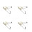 4Pcs Portable Desktop Whiteboard Stand Adjustable Tablet Holder 4