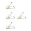 4Pcs Portable Desktop Whiteboard Stand Adjustable Tablet Holder 6