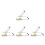 4Pcs Portable Desktop Whiteboard Stand Adjustable Tablet Holder 5