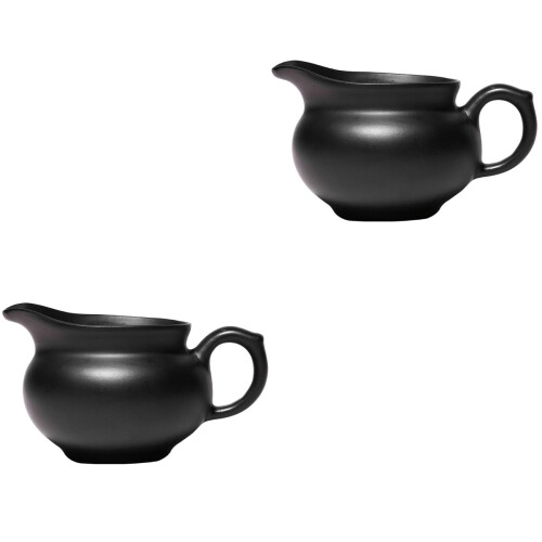 2Pièces Kettle Noir Céramique Vintage Distributeur Pour 2