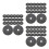 60 Pcs 25cm Nonwoven Round Mulch Ring For Garden Tree Root Protection 4