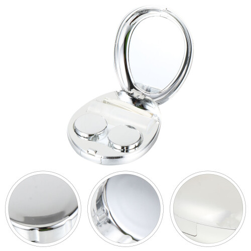Lens Storage Holder Egg Shape With Mirror And Tools 2