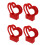 4 Pcs Flower Packing Box Paper Wrapping Container Handheld Case 6