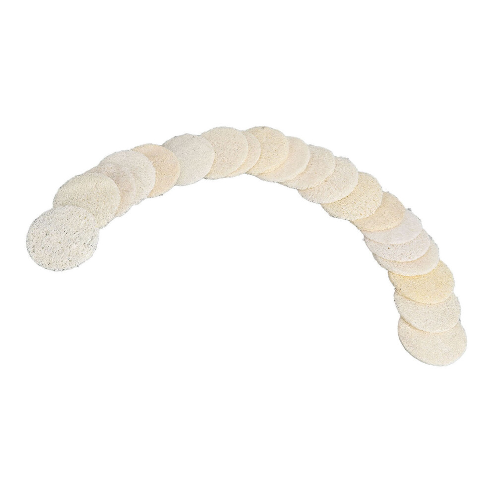 Unisex 20Pcs Gentle Loofah Facial Scrubber For Exfoliating And Makeup Removal
