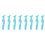 8 Pcs Silicone Eyeliner Stencil And Mascara Applicator Tool 6