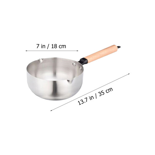 1Pc Practical Milk Pan Non-Stick Heating Pot Creative Sauce Pan 2